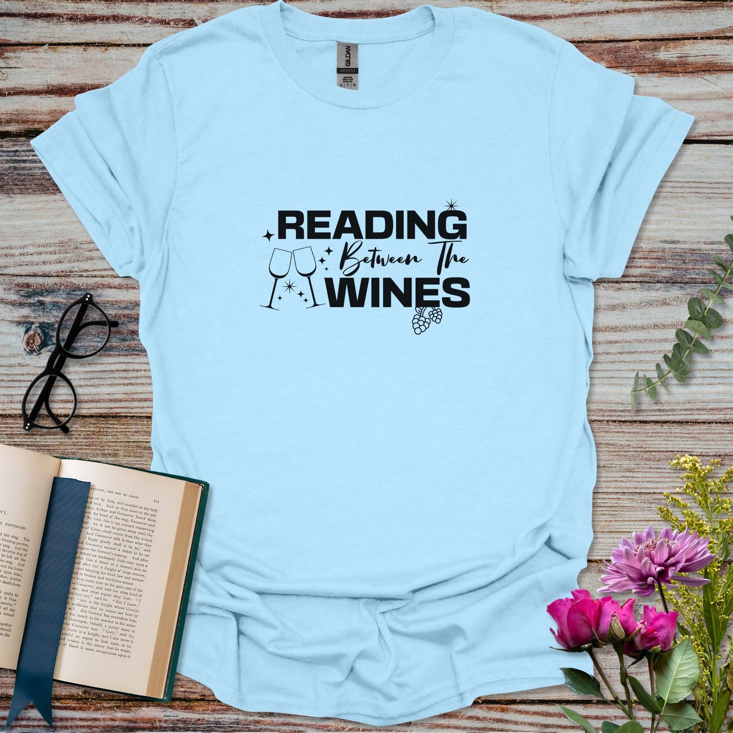 Reading Between the Wines T-shirt