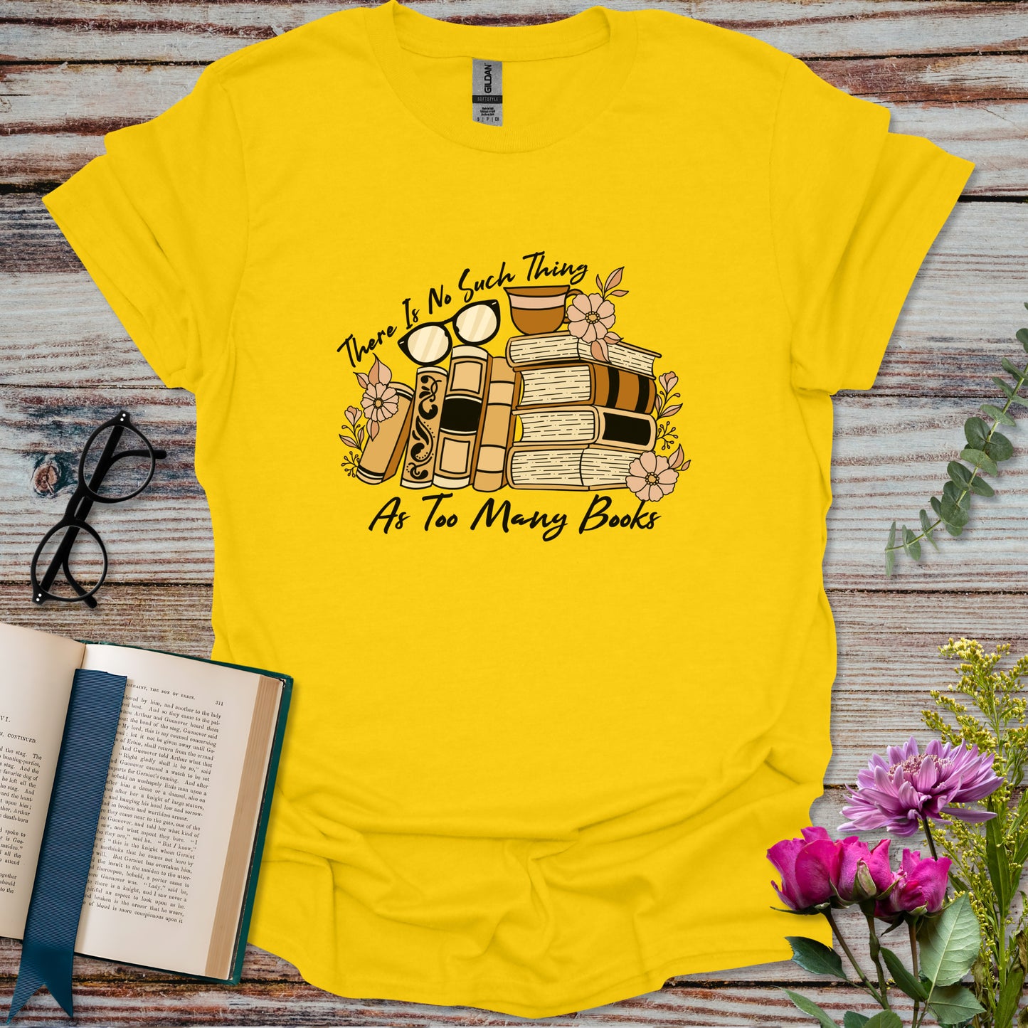 Too Many Books T-shirt