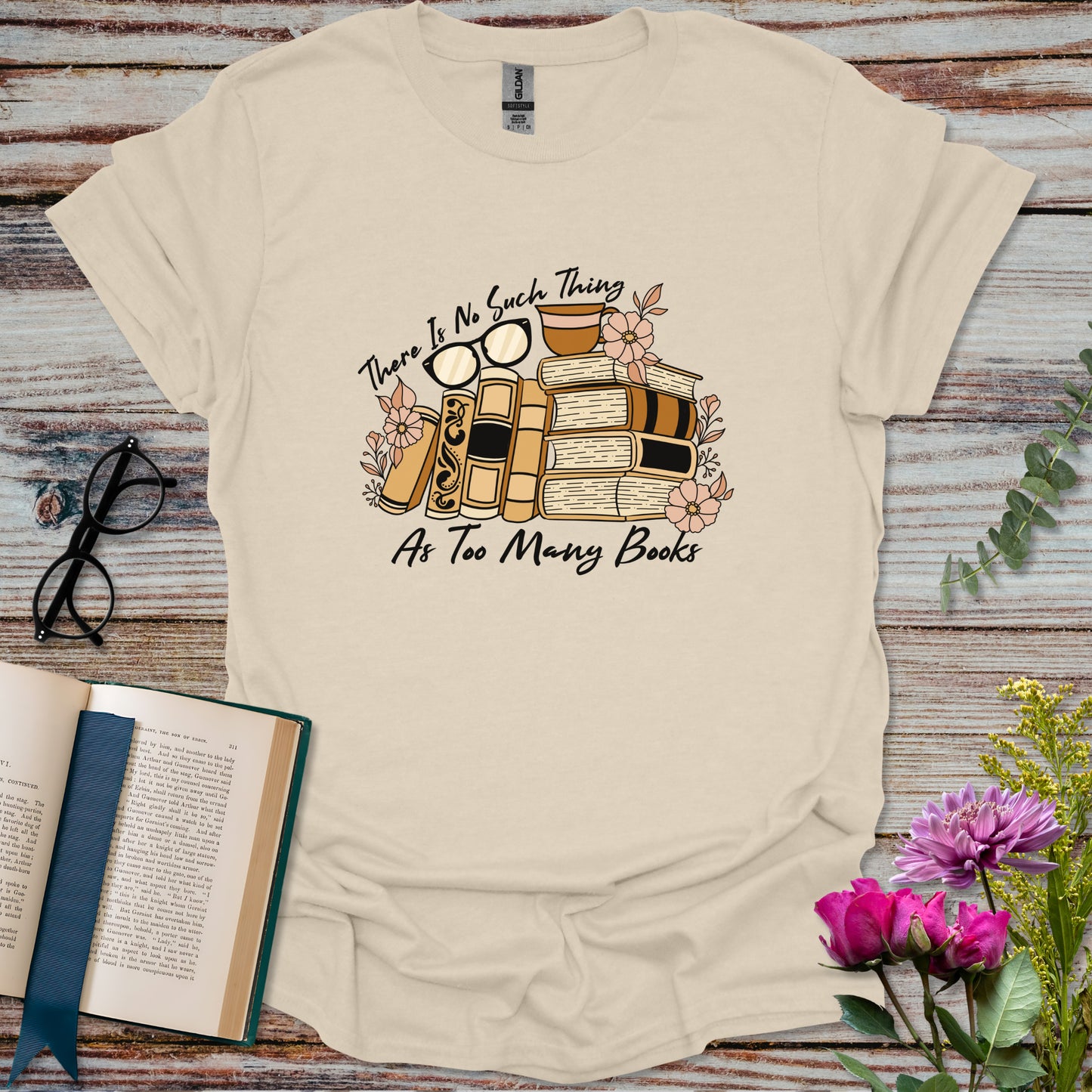 Too Many Books T-shirt