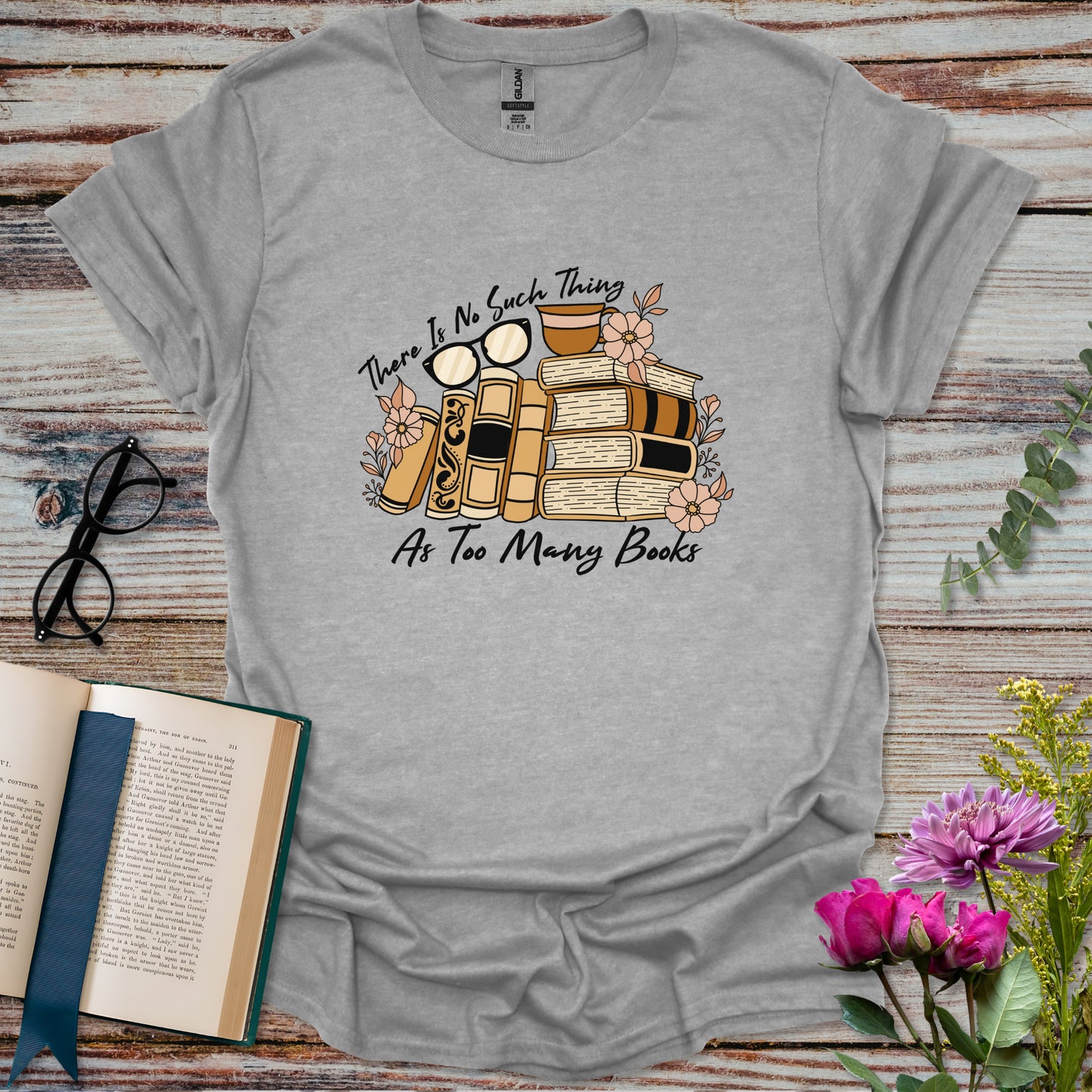 Too Many Books T-shirt