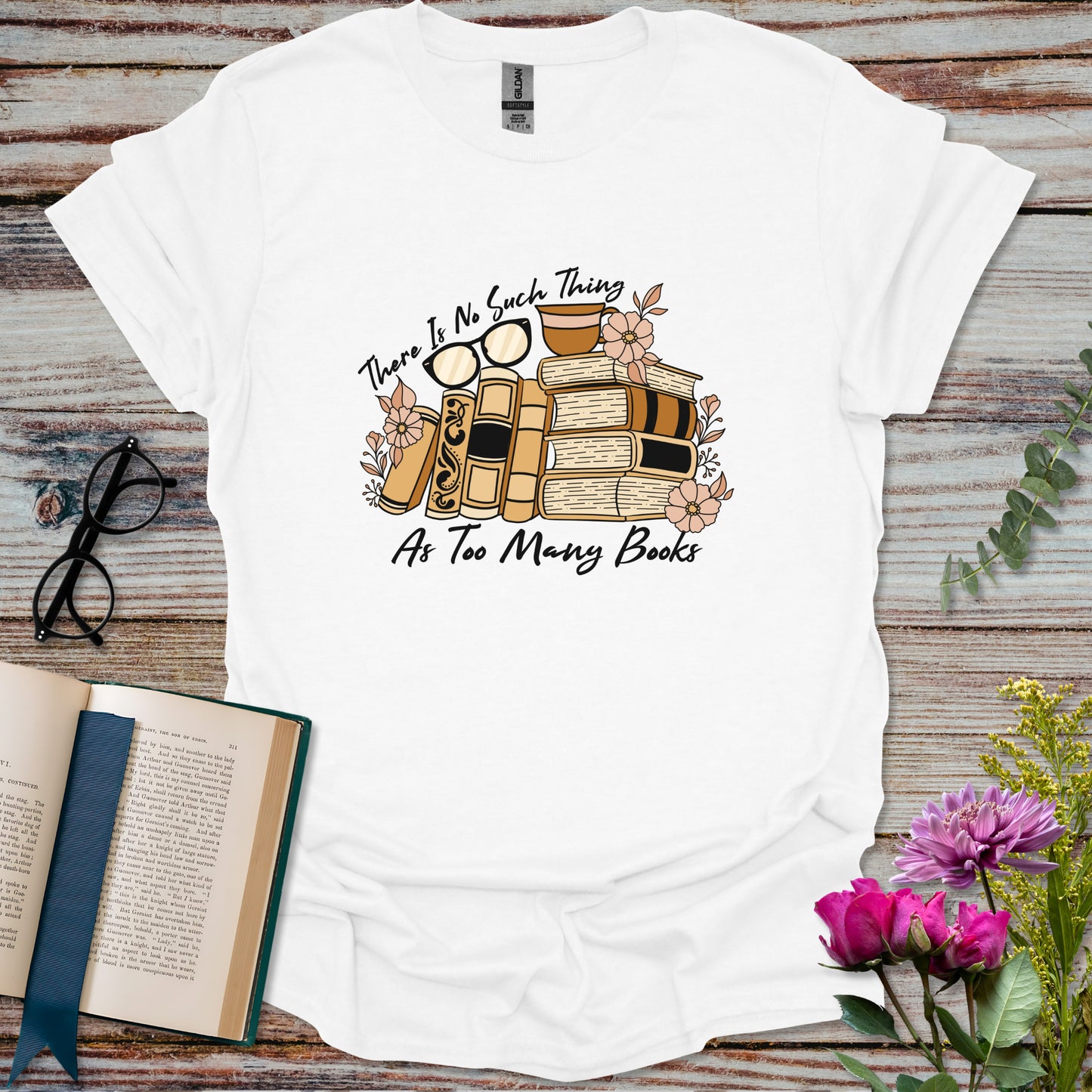 Too Many Books T-shirt