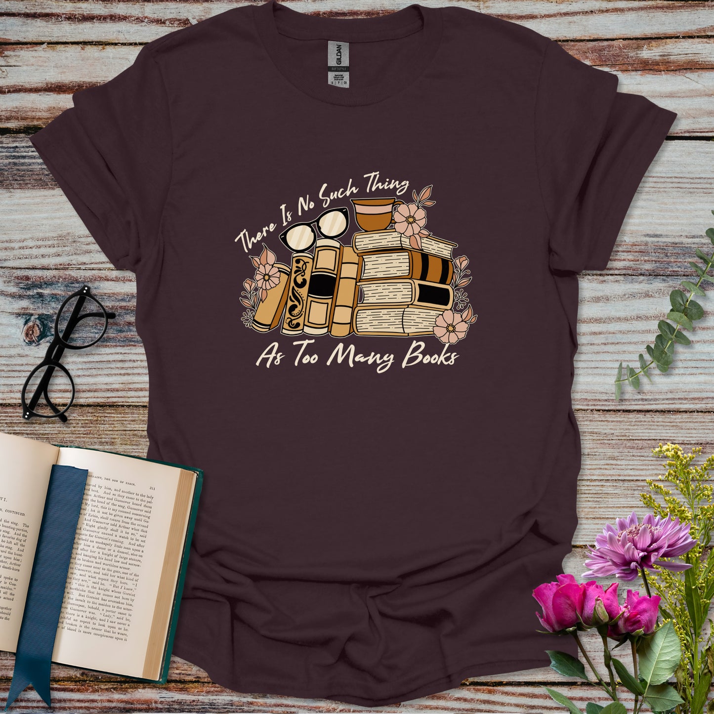 Too Many Books T-shirt