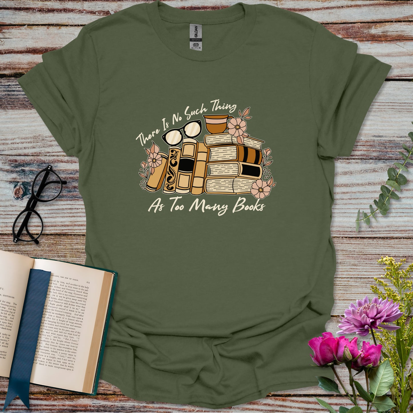 Too Many Books T-shirt