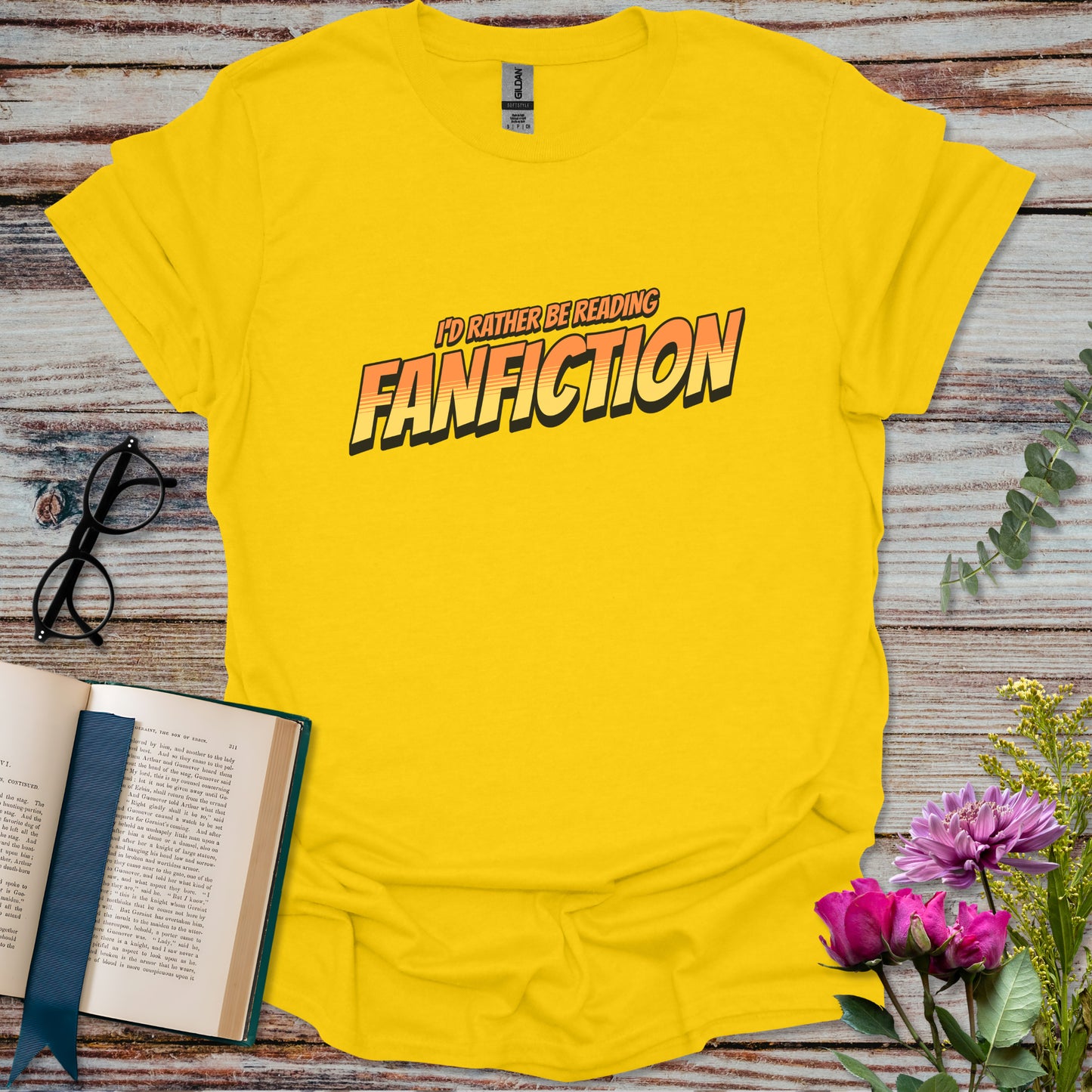 I'd Rather Be Reading Fanfiction T-shirt