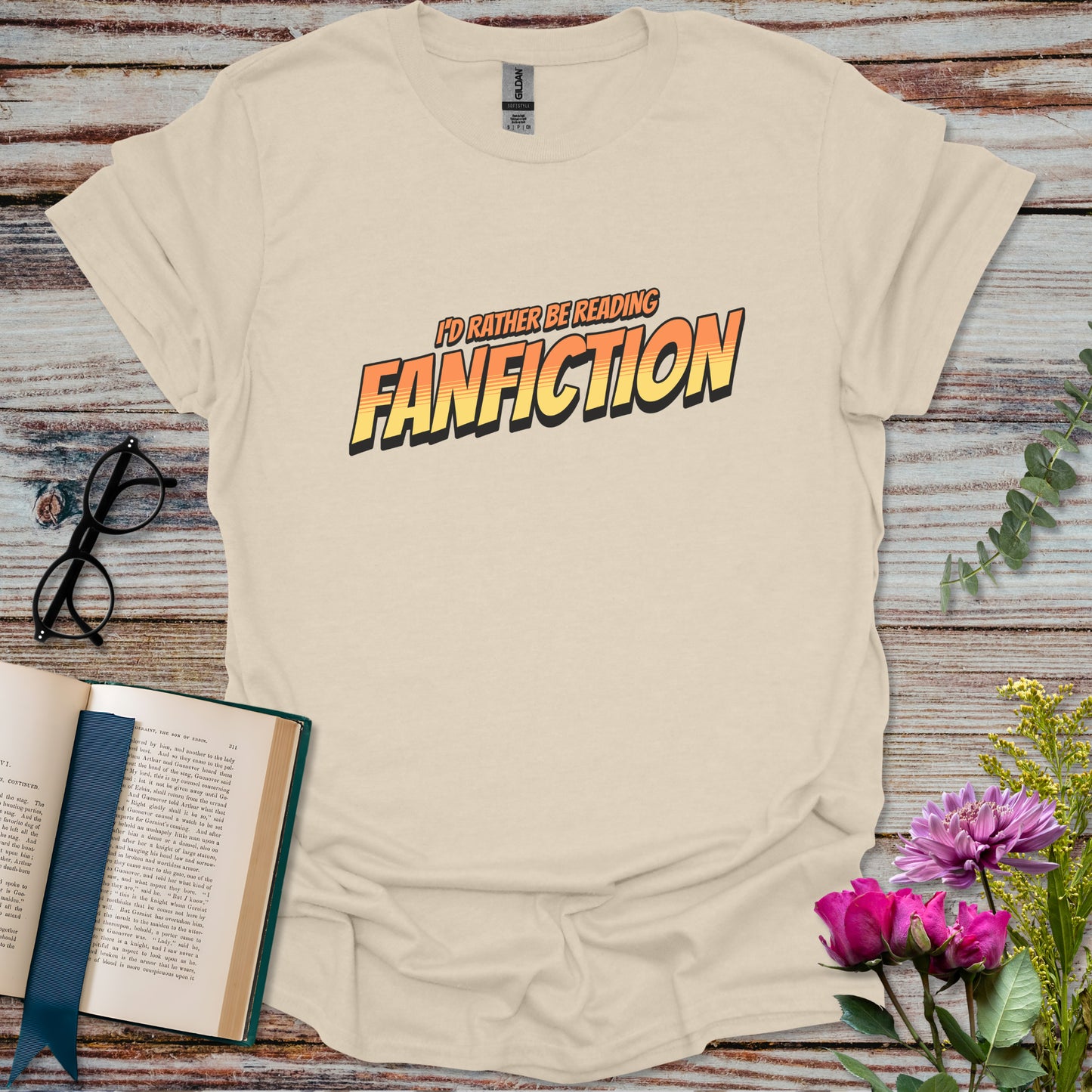 I'd Rather Be Reading Fanfiction T-shirt