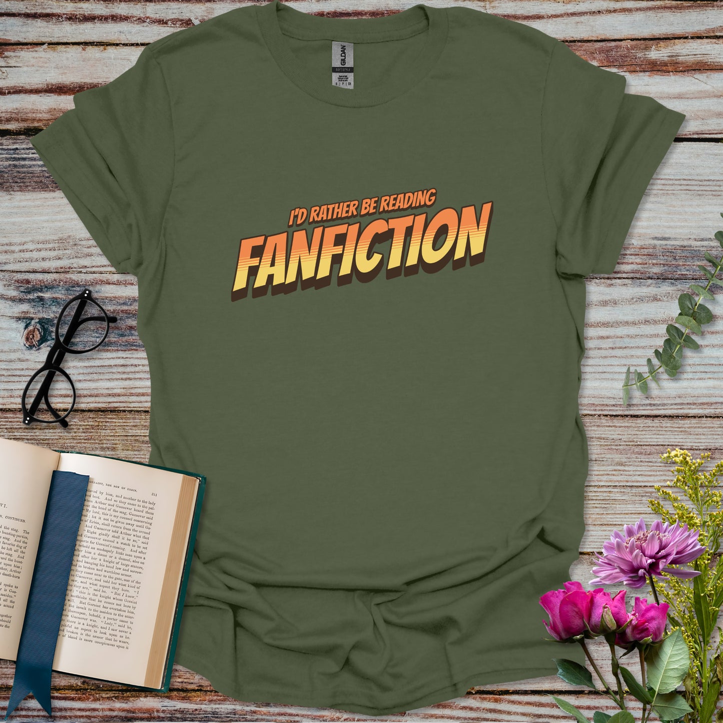 I'd Rather Be Reading Fanfiction T-shirt