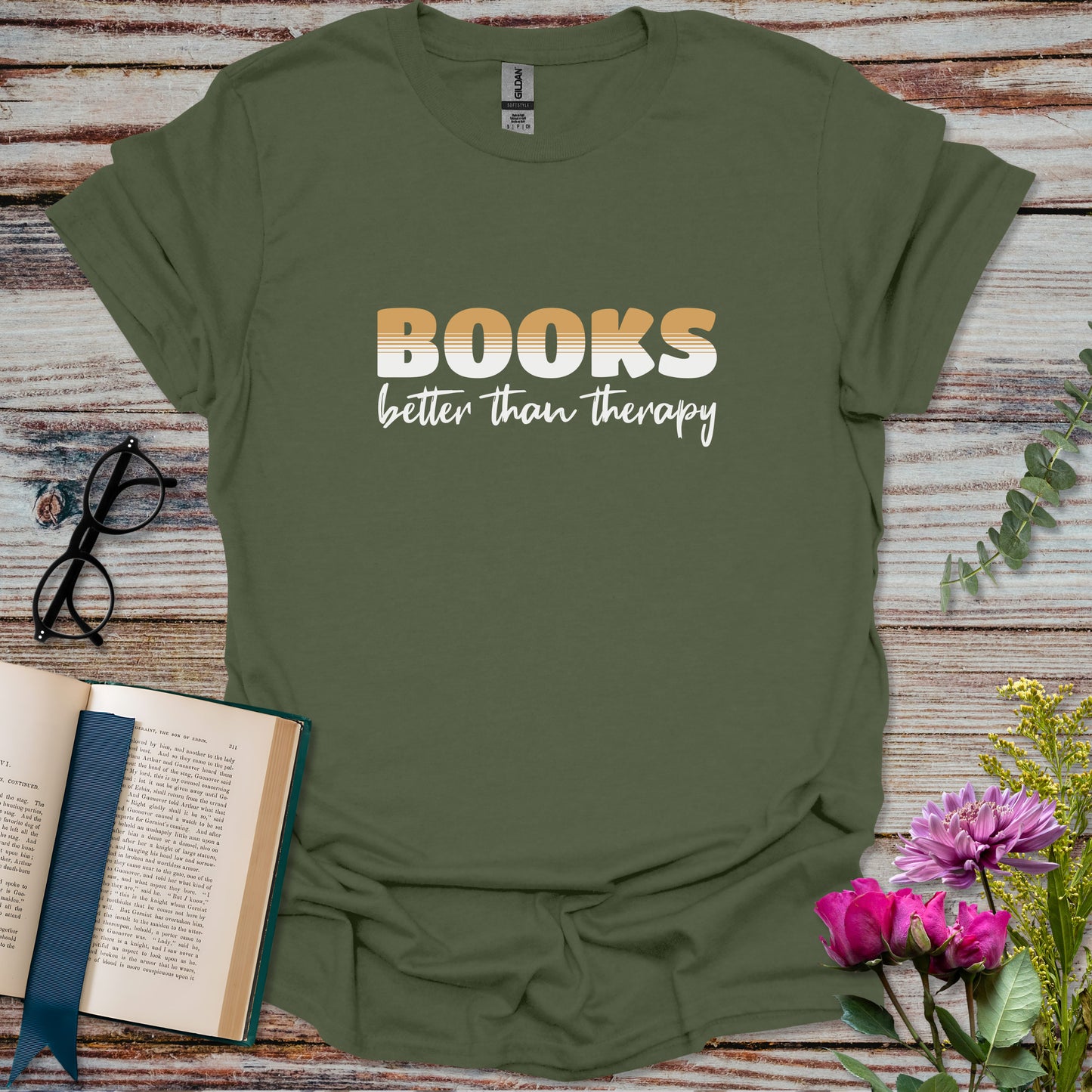 Better Than Therapy Book Lover Minimalist T-shirt