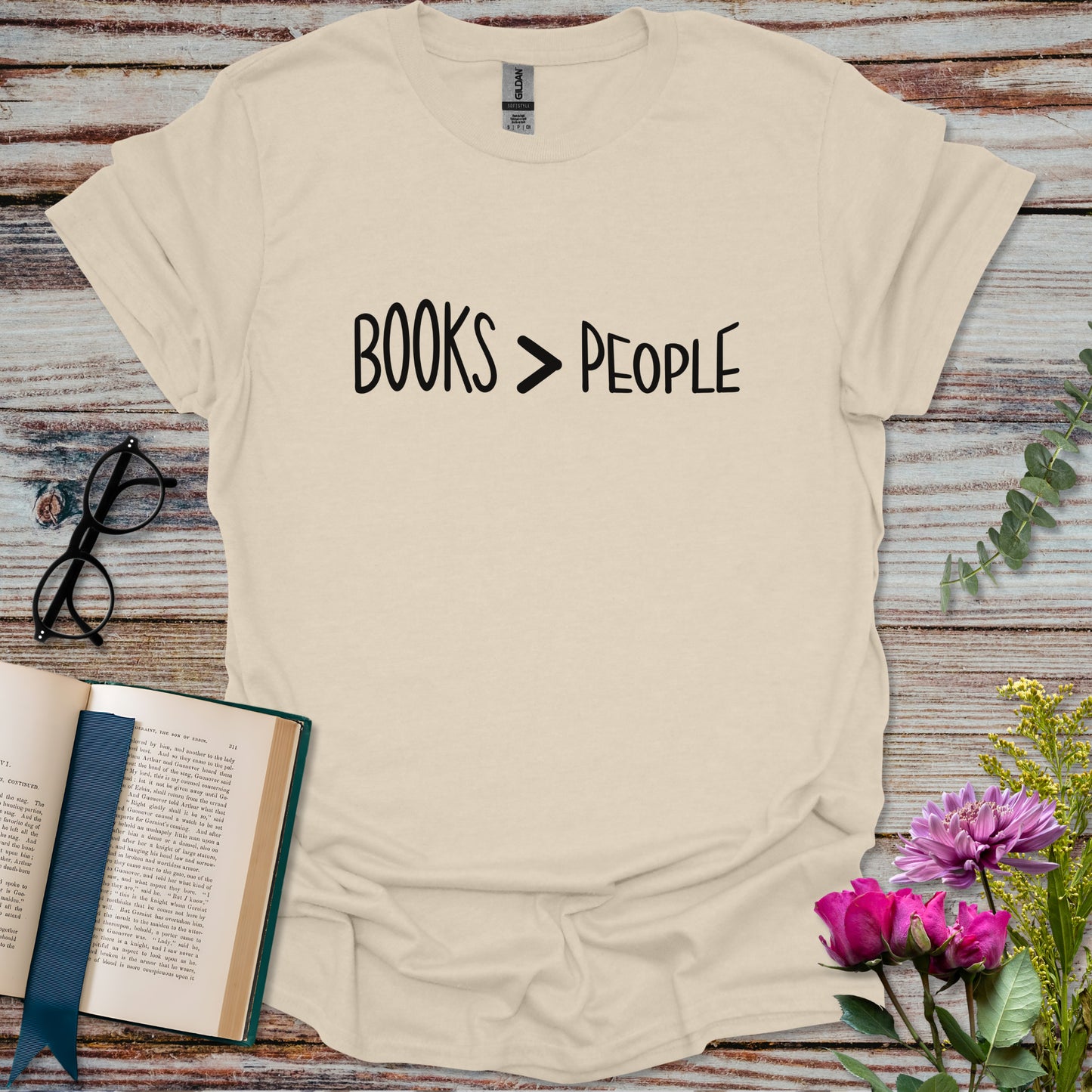 Books Over People T-shirt