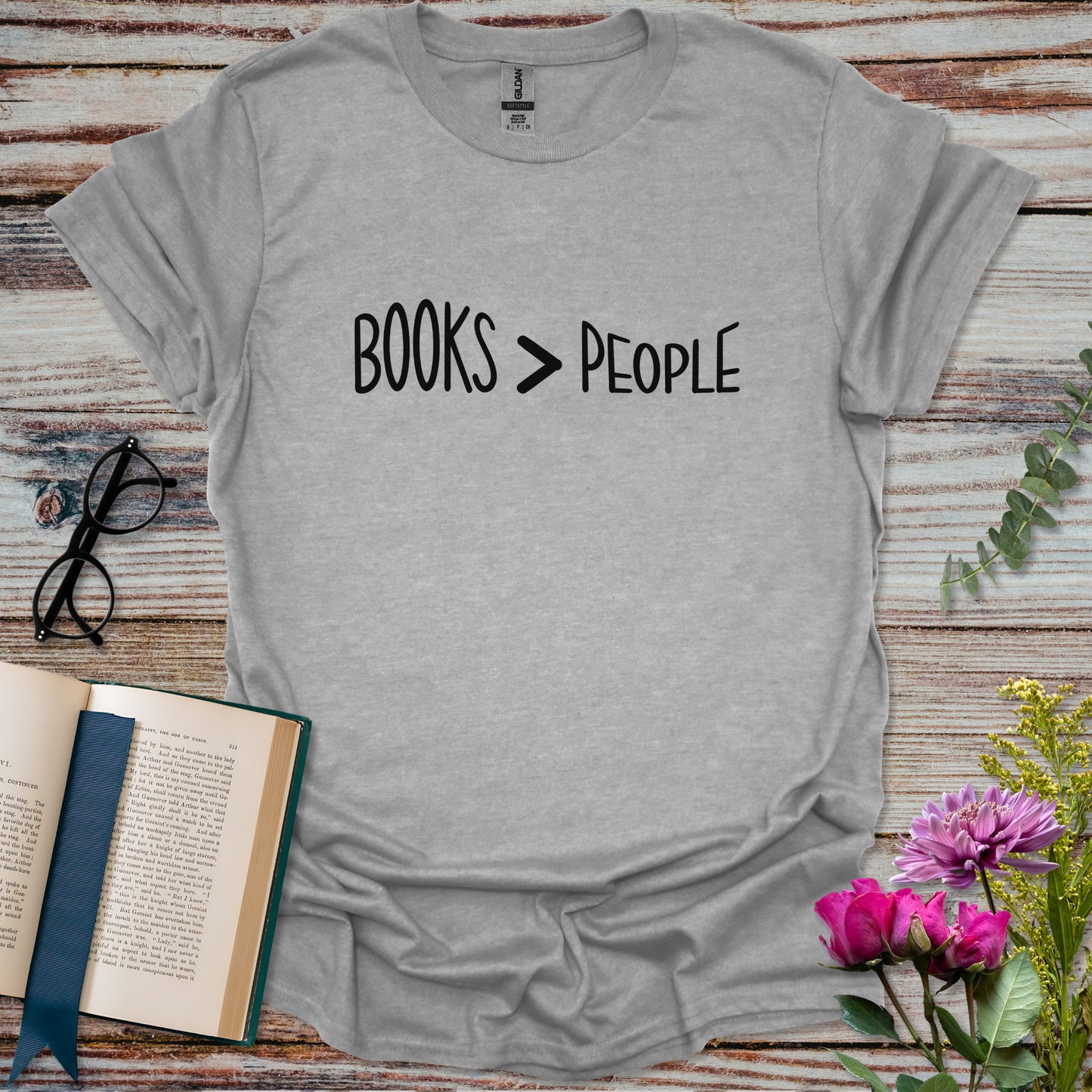 Books Over People T-shirt