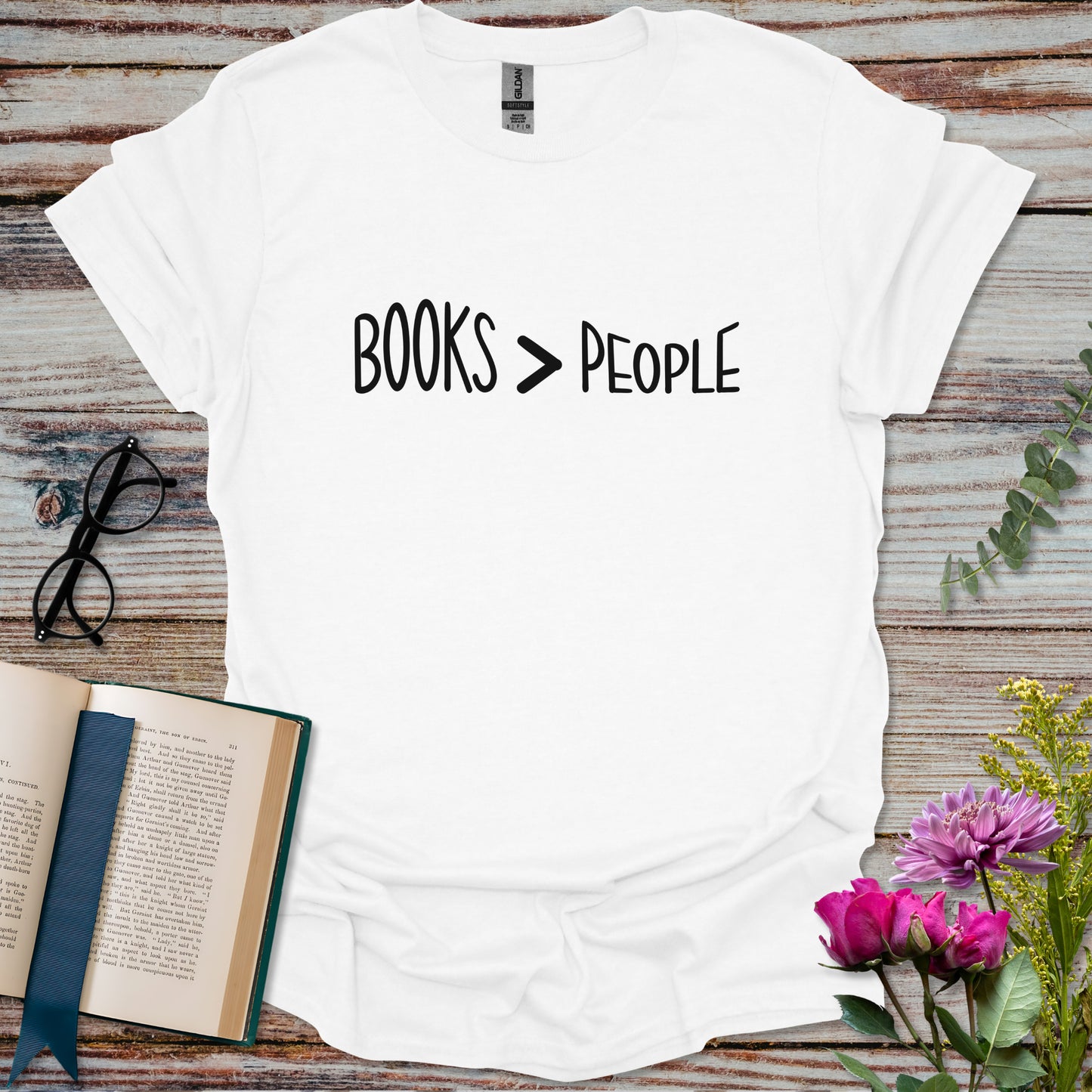 Books Over People T-shirt