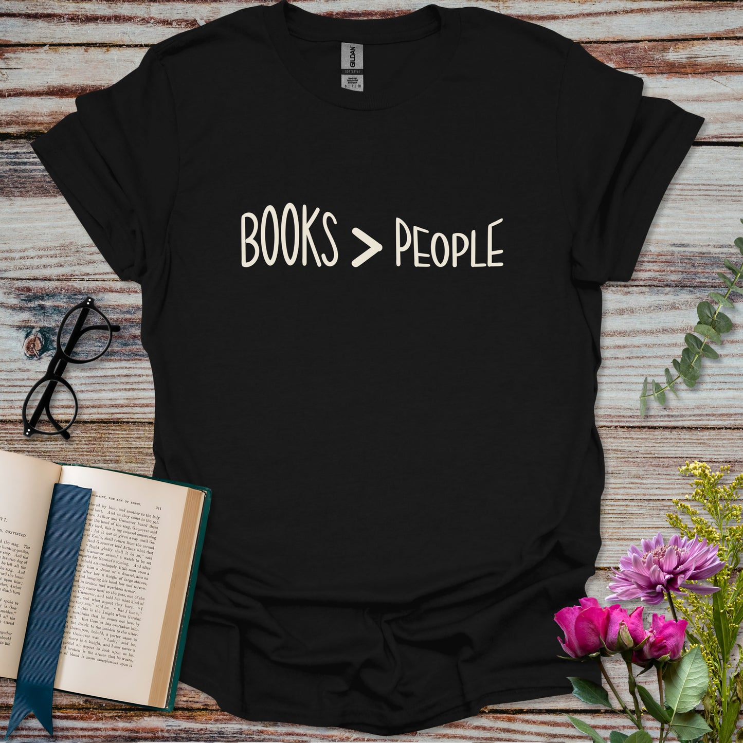 Books Over People T-shirt