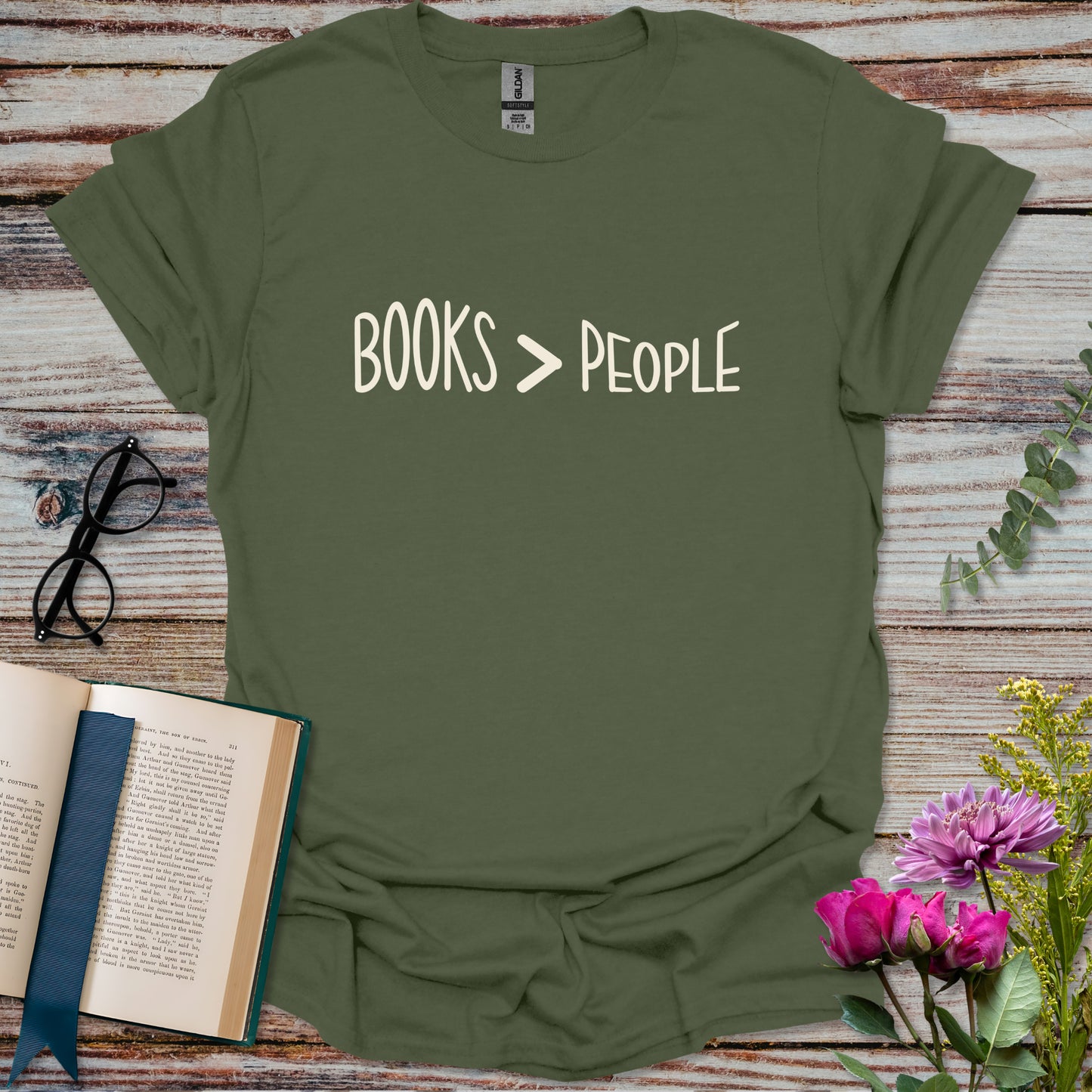 Books Over People T-shirt