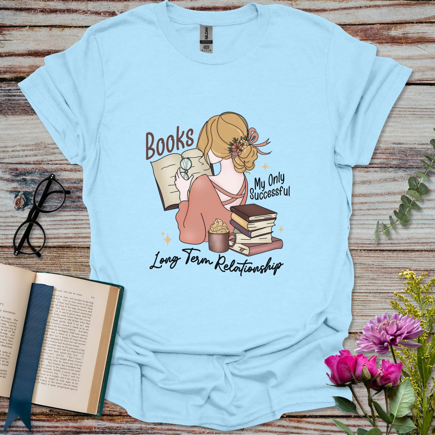 Books My Only Successful Long-Term Relationship T-shirt