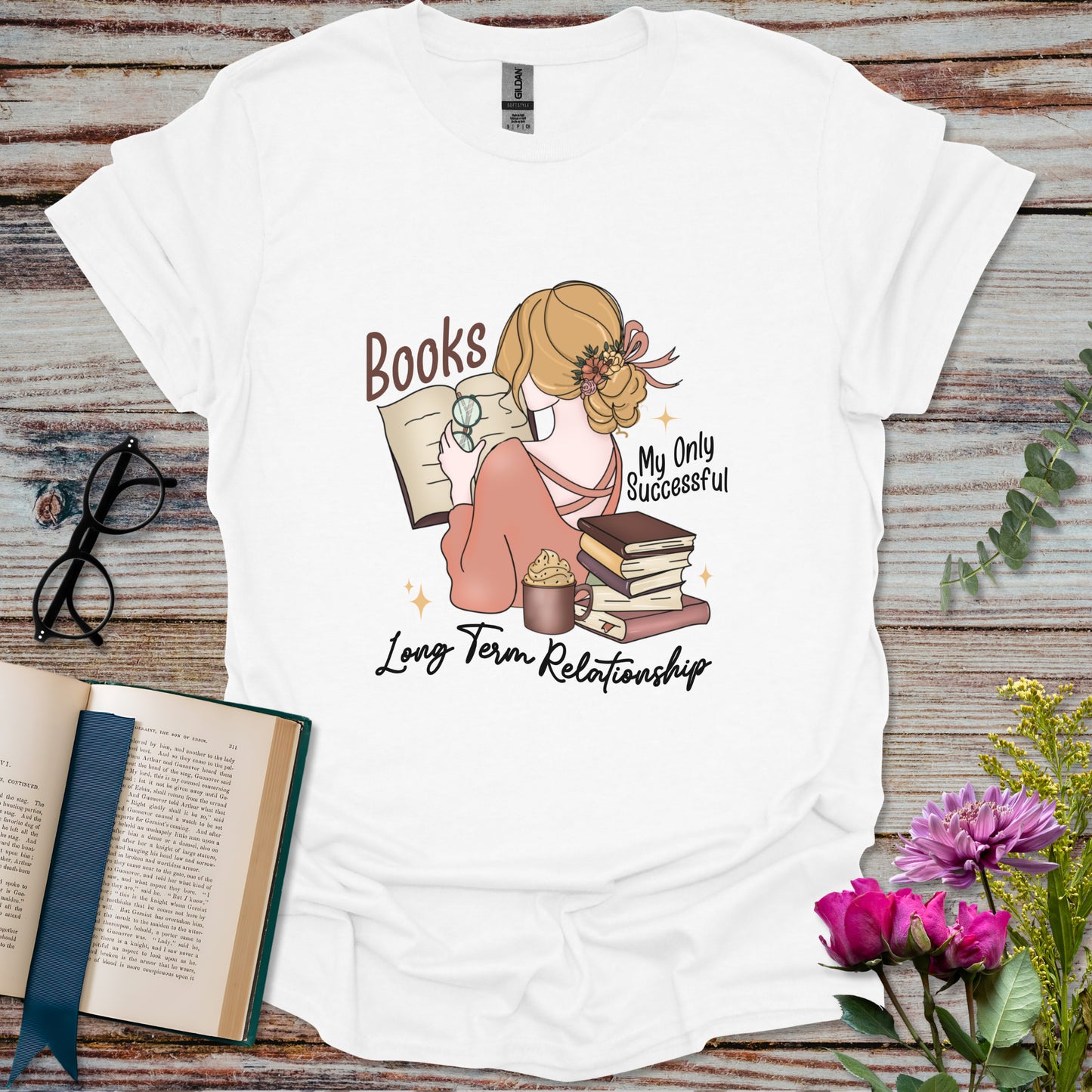 Books My Only Successful Long-Term Relationship T-shirt