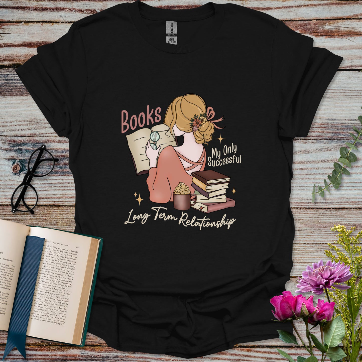 Books My Only Successful Long-Term Relationship T-shirt