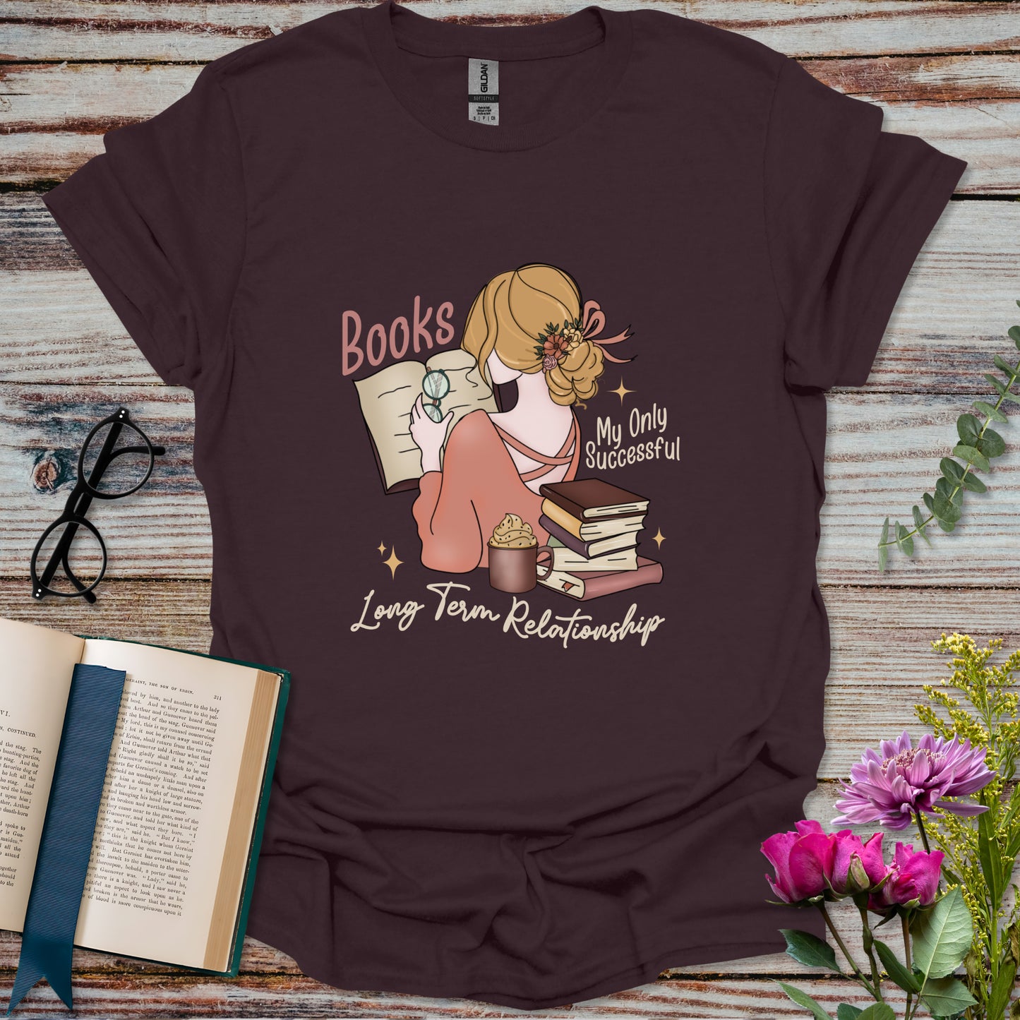 Books My Only Successful Long-Term Relationship T-shirt