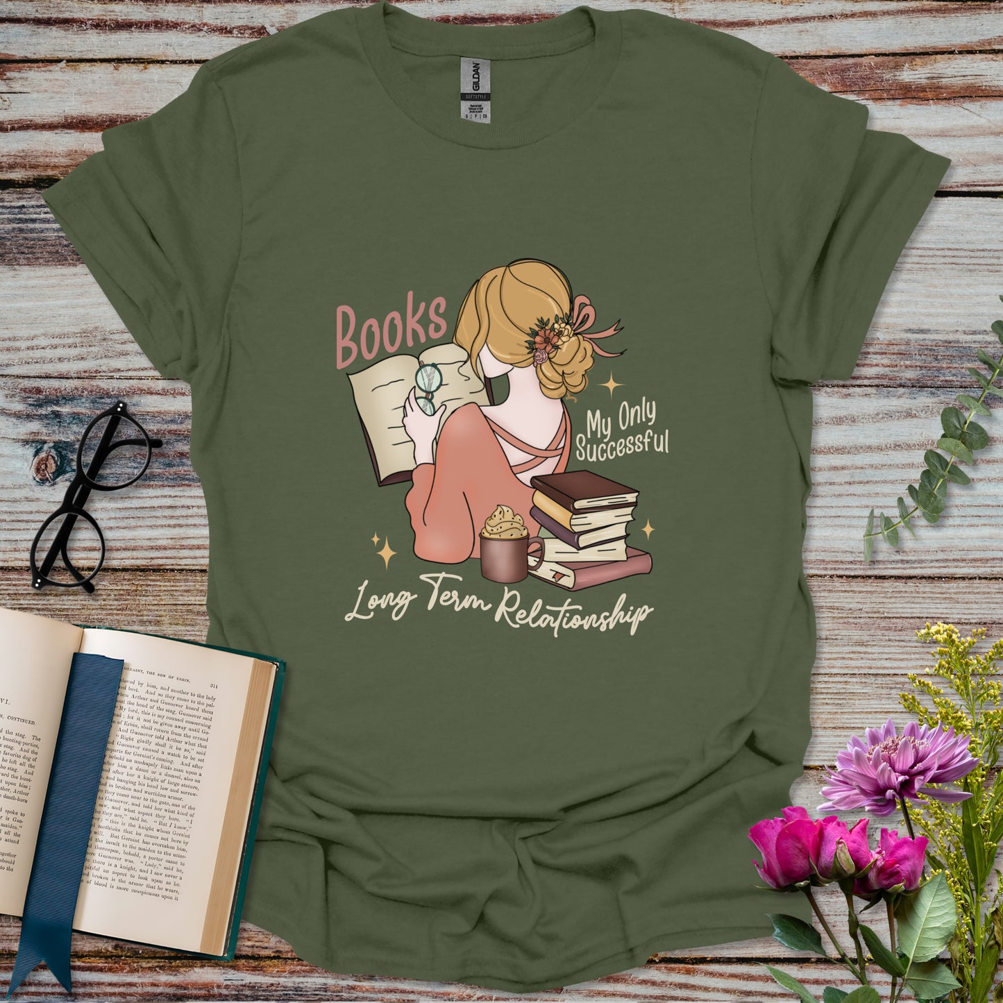 Books My Only Successful Long-Term Relationship T-shirt