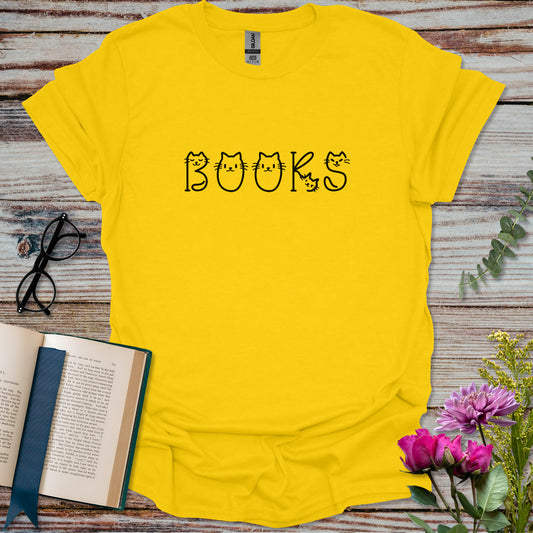 Books and Cats Forever T-shirt