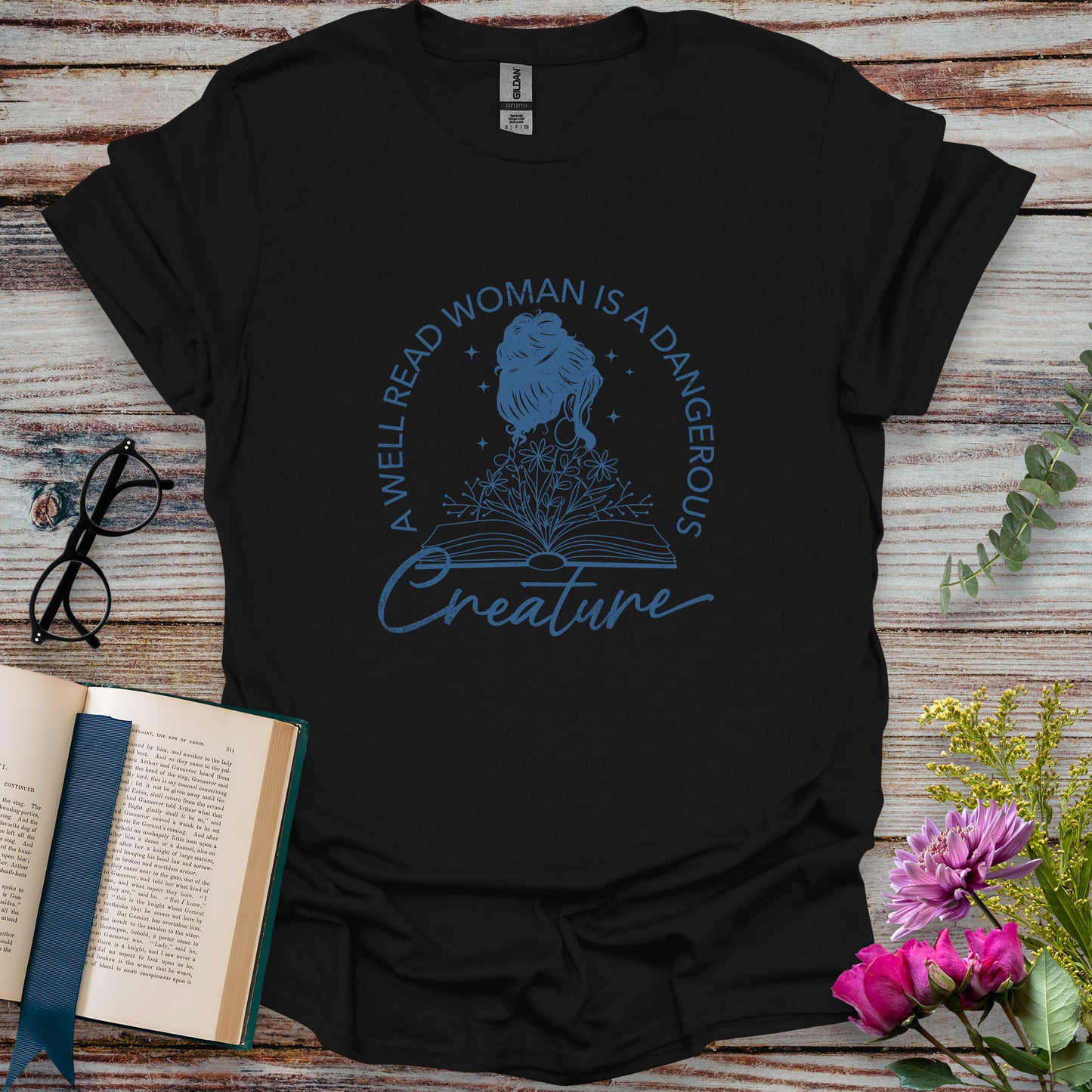 A Well Read Woman is a Dangerous Creature T-shirt