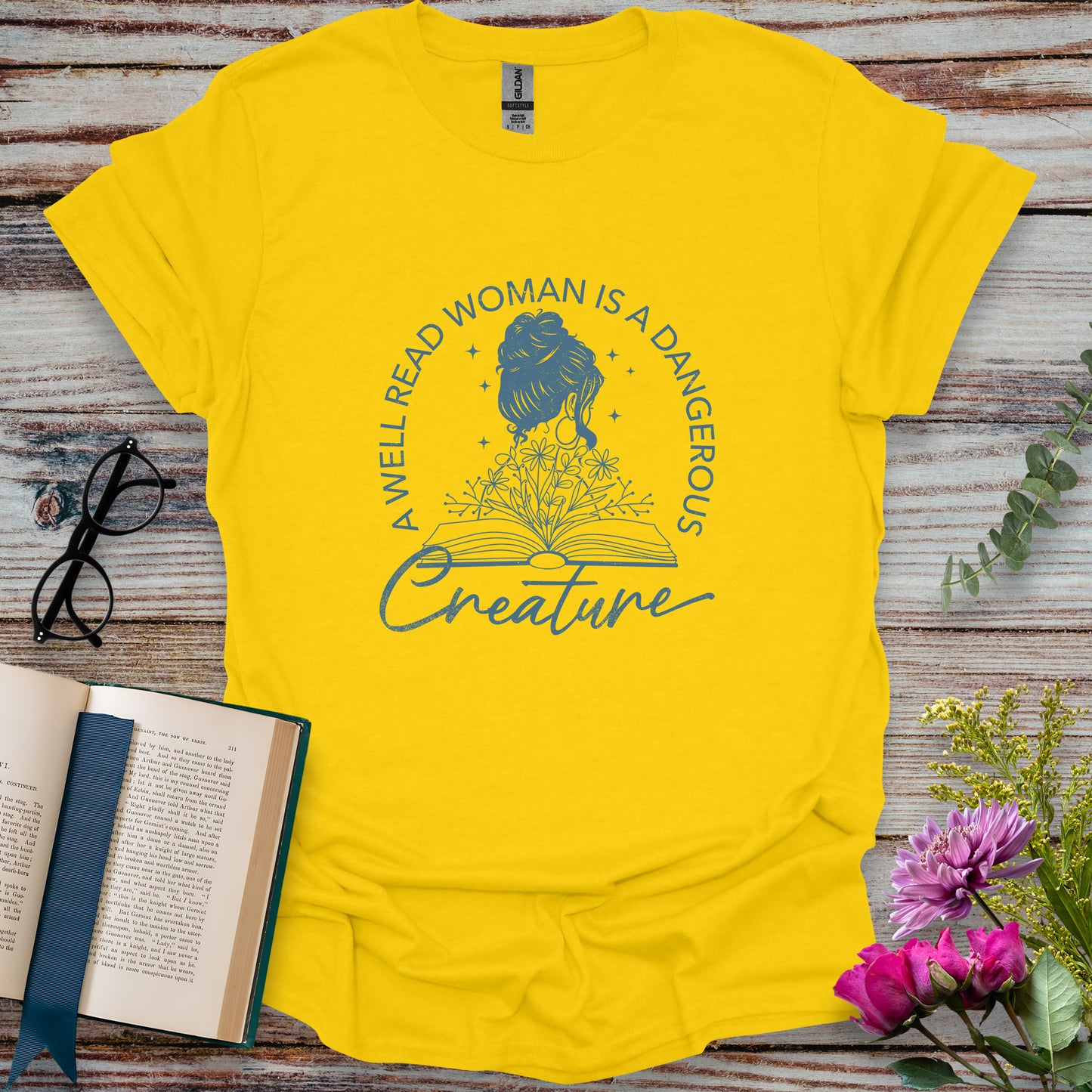 A Well Read Woman is a Dangerous Creature T-shirt