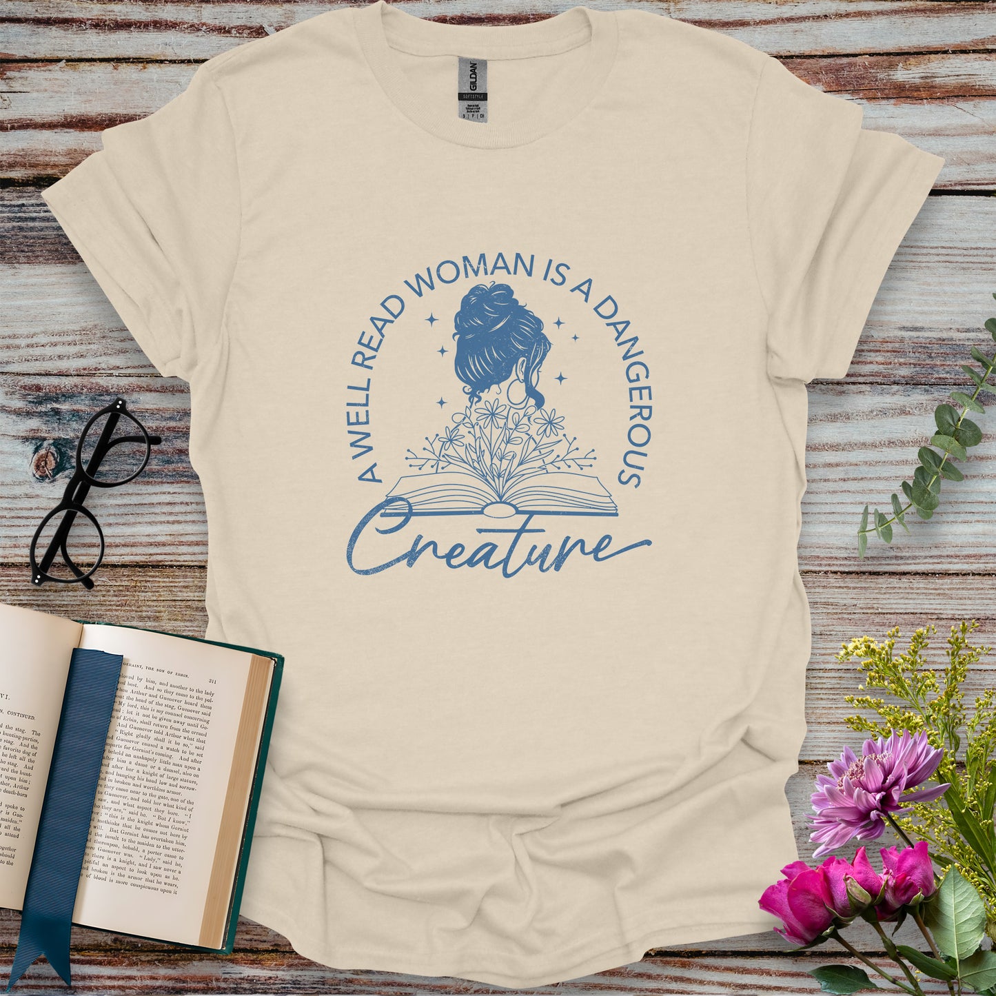 A Well Read Woman is a Dangerous Creature T-shirt