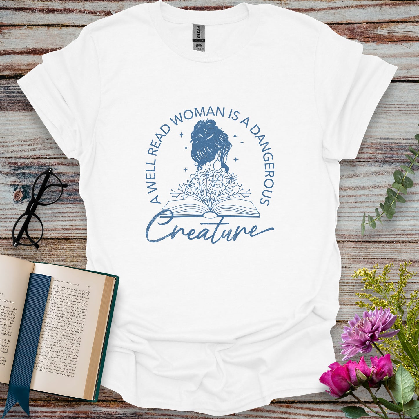 A Well Read Woman is a Dangerous Creature T-shirt