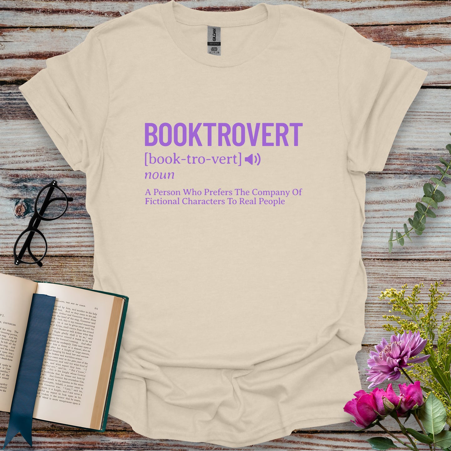 Booktrovert Definition T-shirt