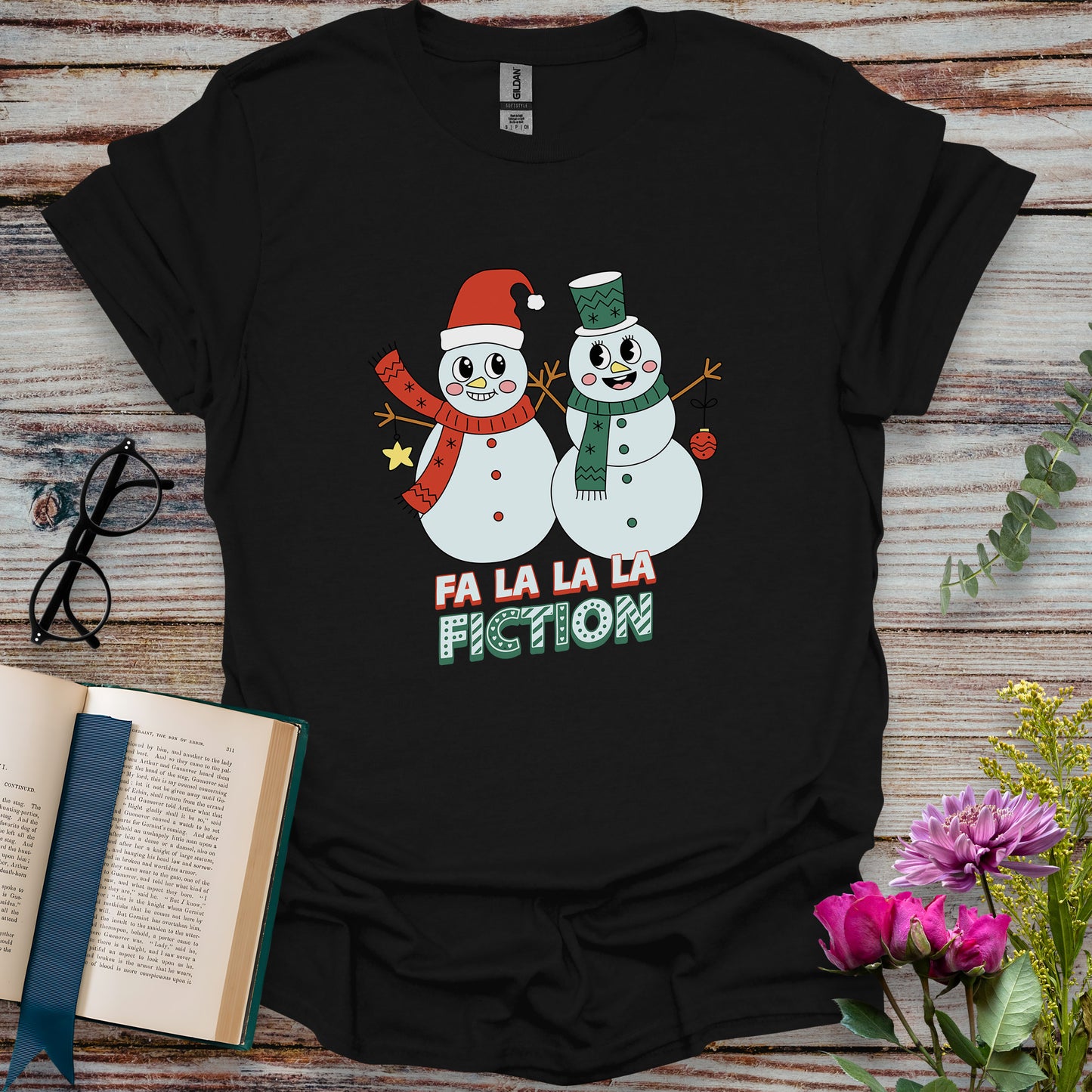 Fa La La La Fiction Book Lovers T-shirt