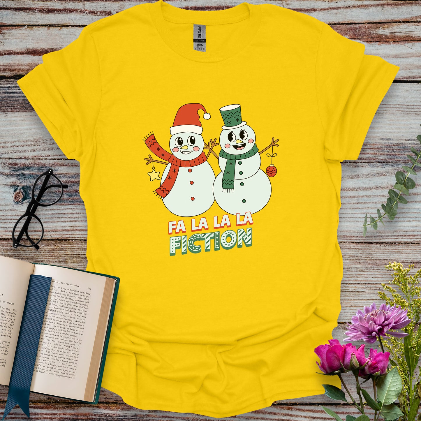 Fa La La La Fiction Book Lovers T-shirt