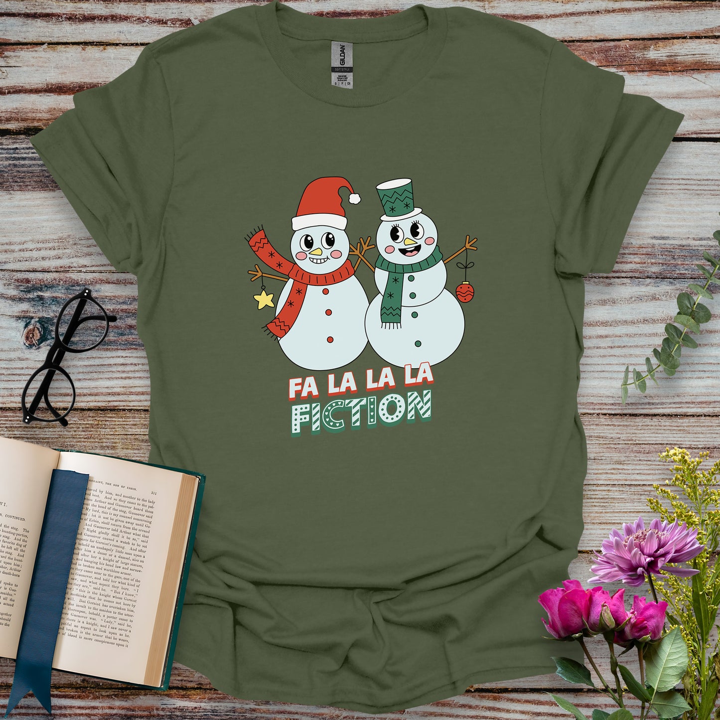 Fa La La La Fiction Book Lovers T-shirt