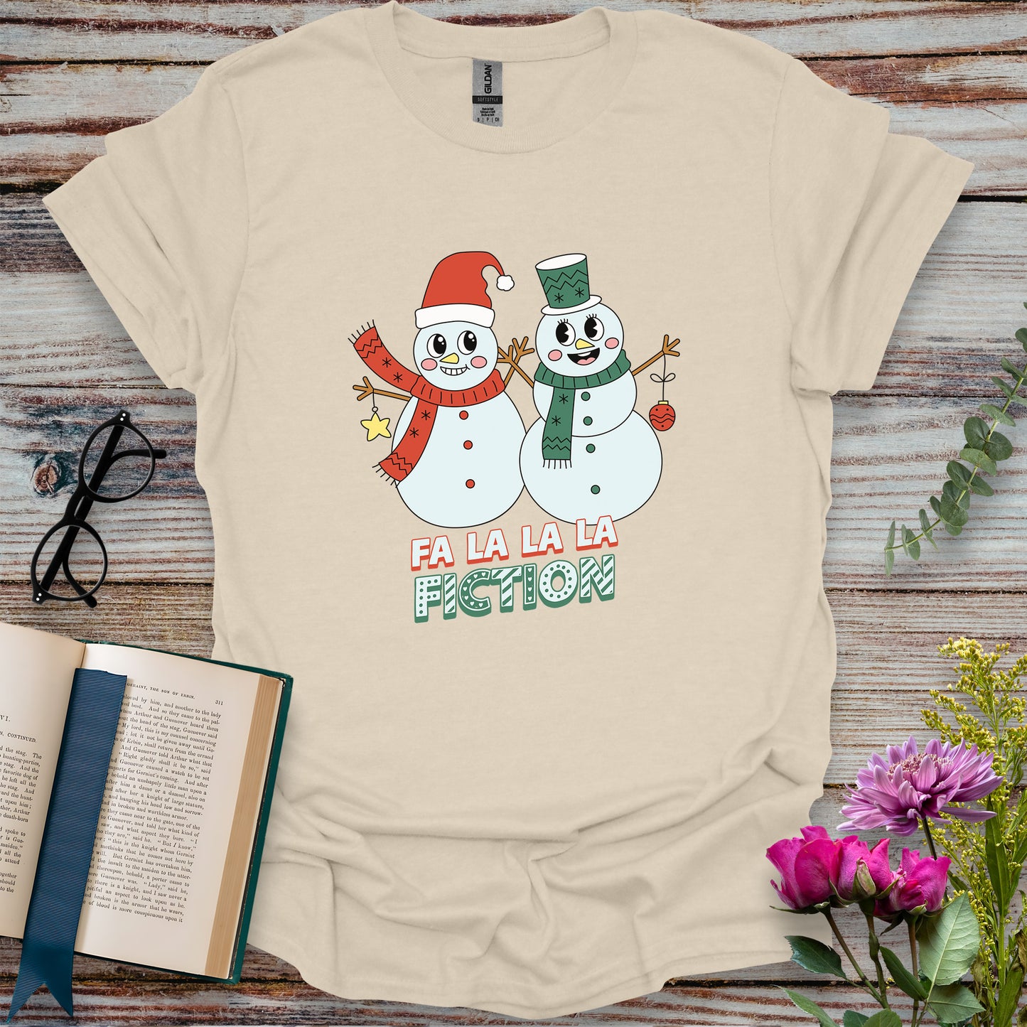 Fa La La La Fiction Book Lovers T-shirt