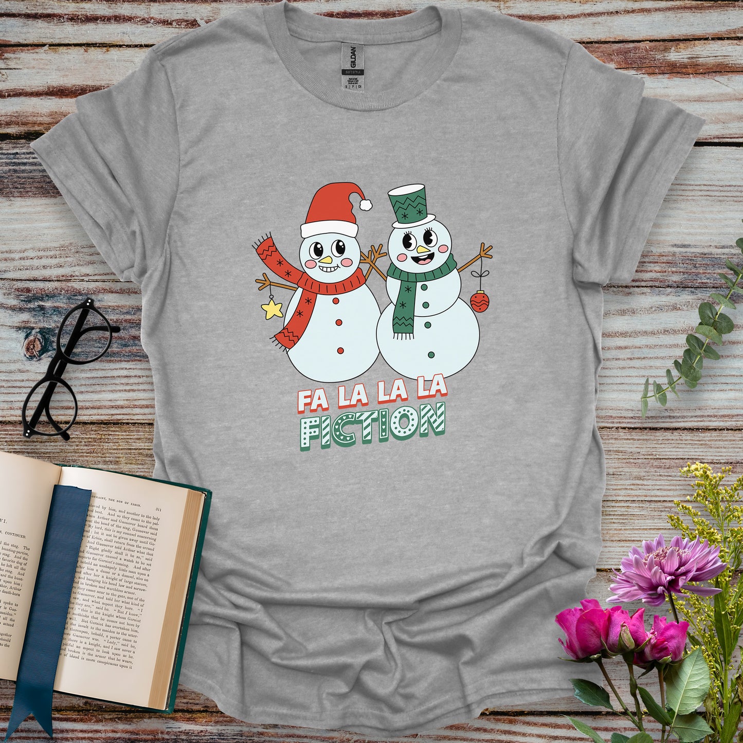 Fa La La La Fiction Book Lovers T-shirt