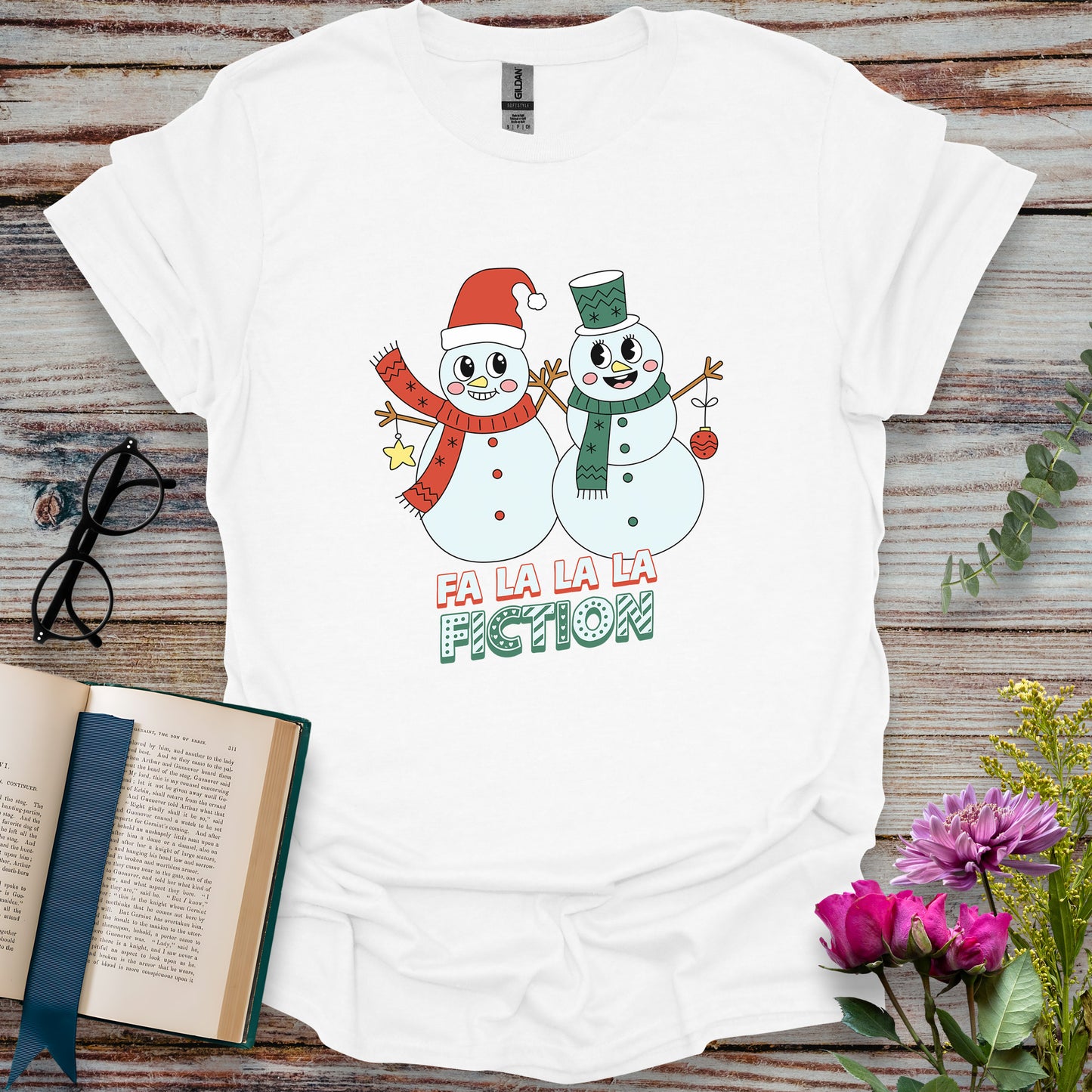 Fa La La La Fiction Book Lovers T-shirt