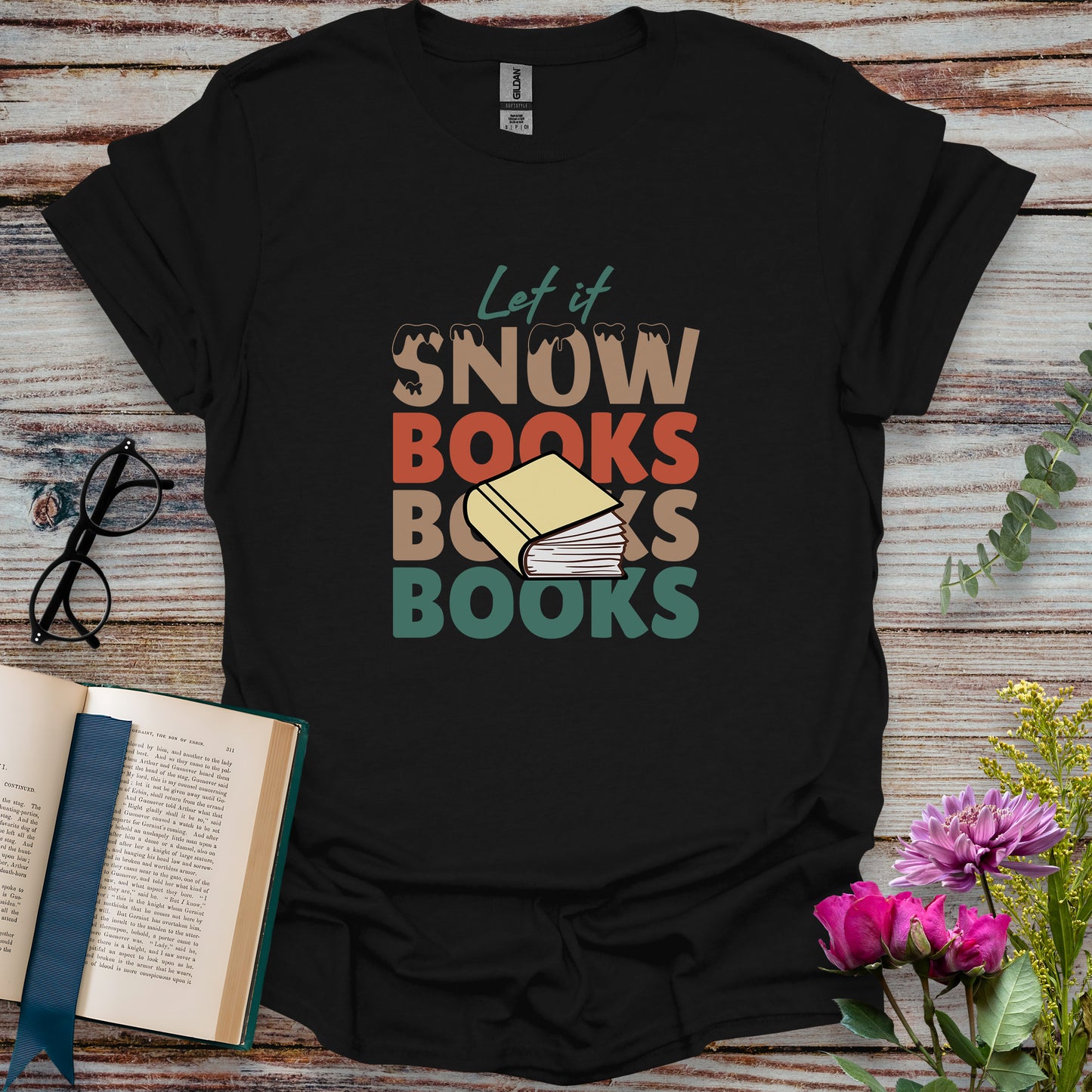 Let it Snow Books T-shirt