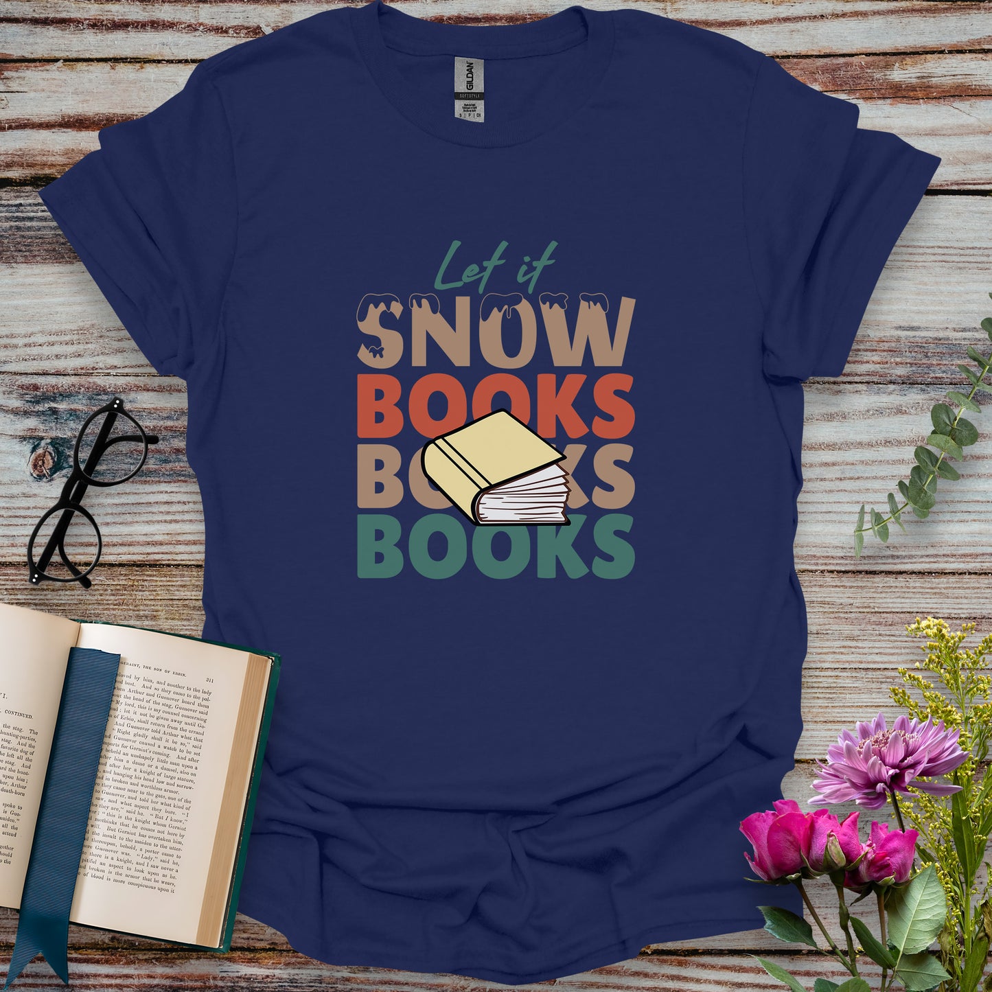 Let it Snow Books T-shirt