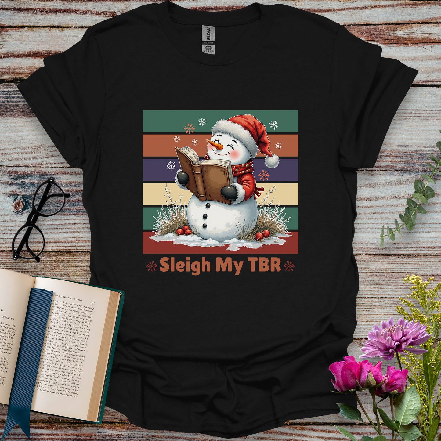 Sleigh My TBR Book Lover T-shirt