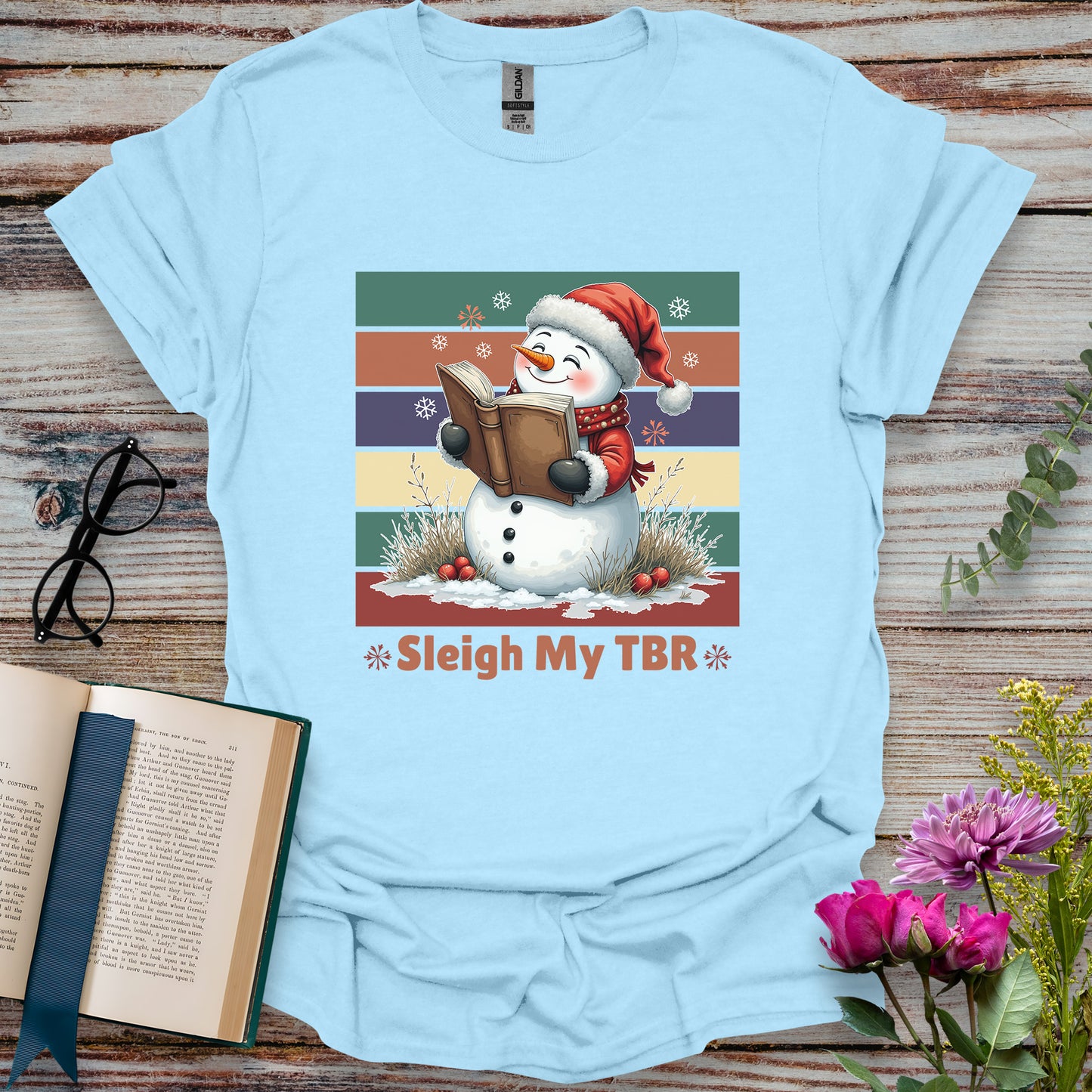 Sleigh My TBR Book Lover T-shirt