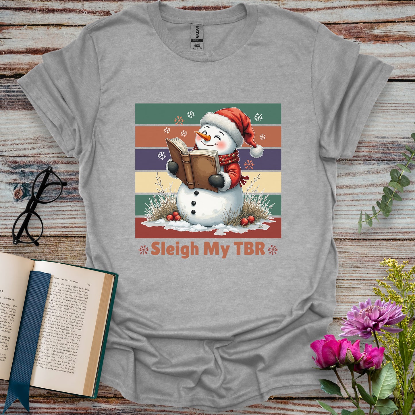 Sleigh My TBR Book Lover T-shirt