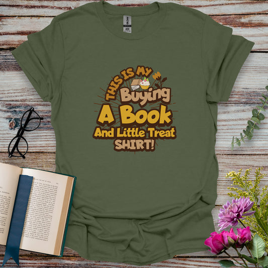 Buying a Book and a Little Treat T-shirt